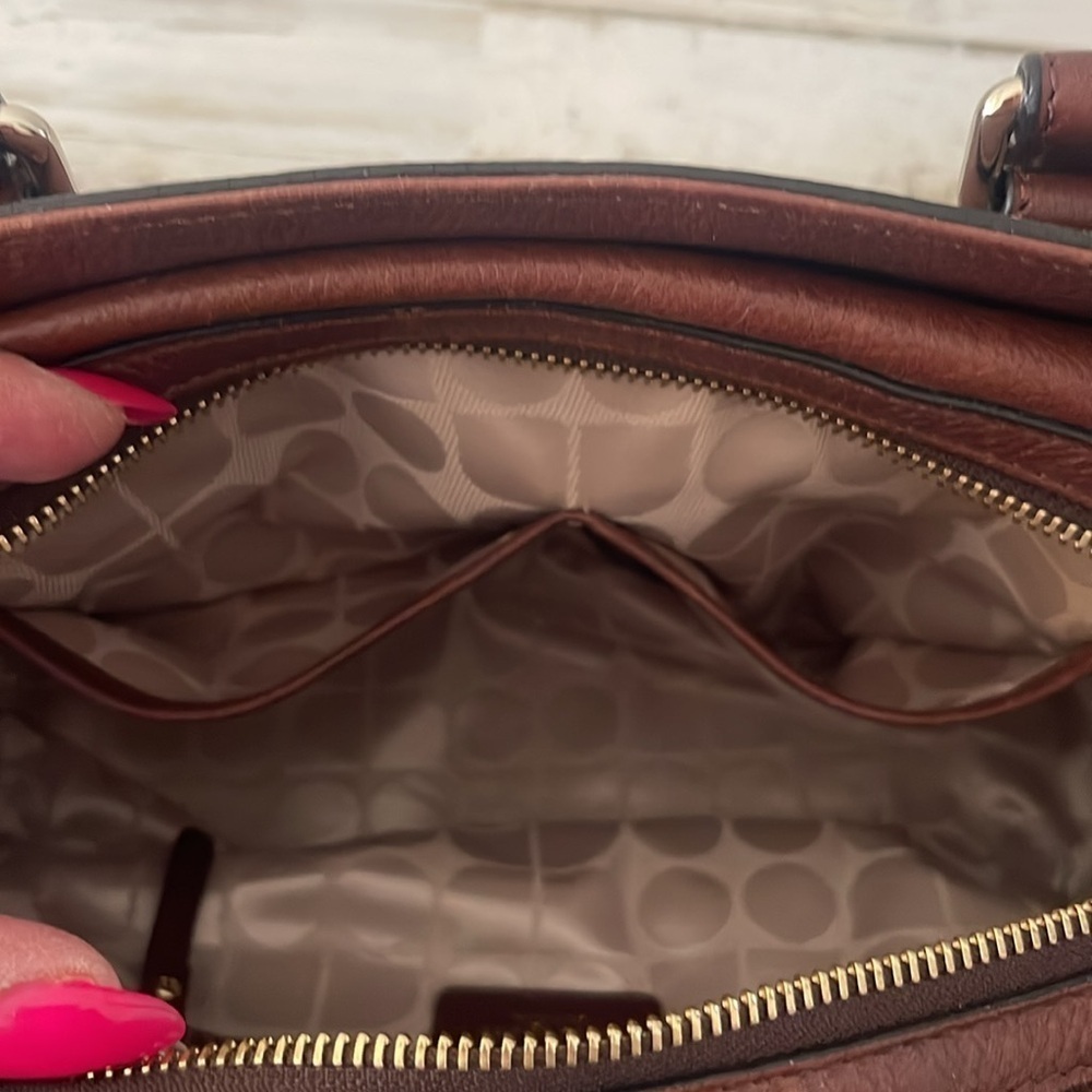 Vintage Kate Spade All Leather Brown Handbag. - Picture 11 of 16